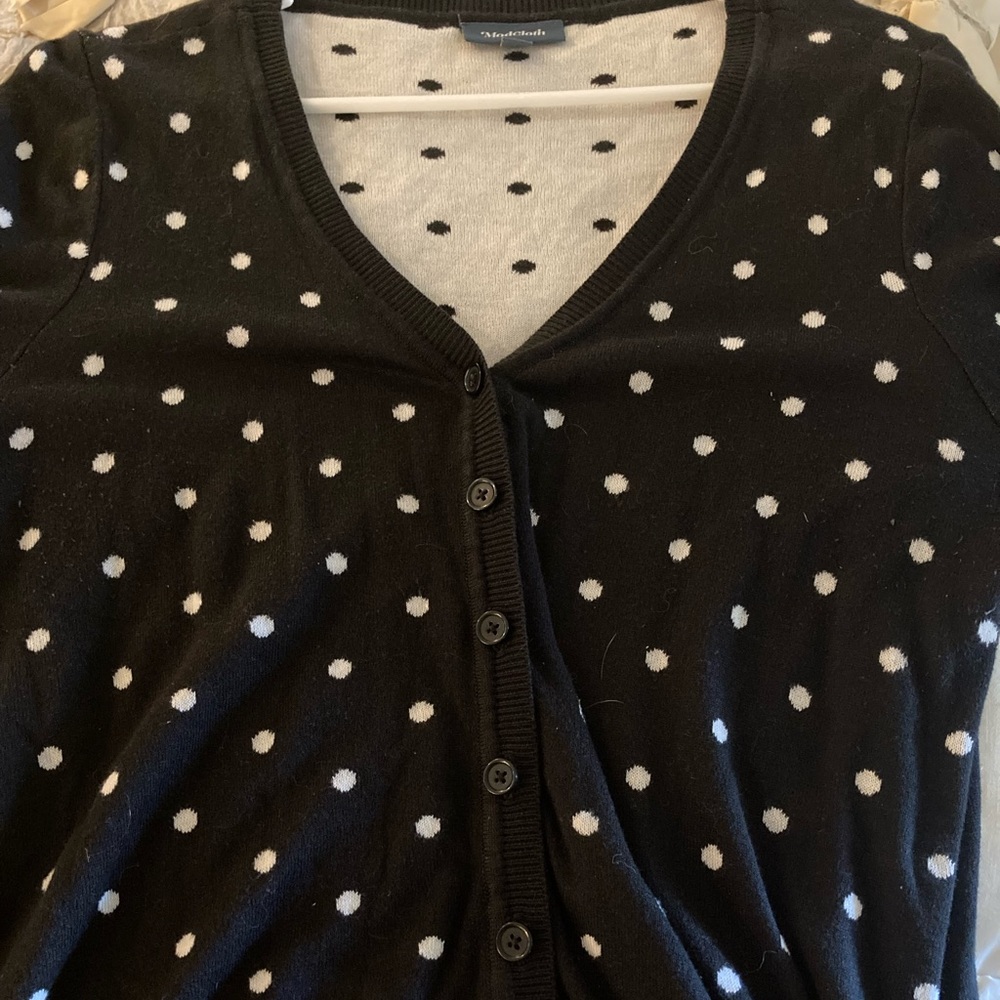 1940’s inspired polka dot blouse from ModCloth.